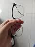 蔡司（ZEISS）近视眼镜片男款散光可配度数防蓝光辐射变色纯钛合金半框理工斯文 黑银色【YICHAO眼镜架】 配德国蔡司视特耐1.67防蓝光镜片 实拍图