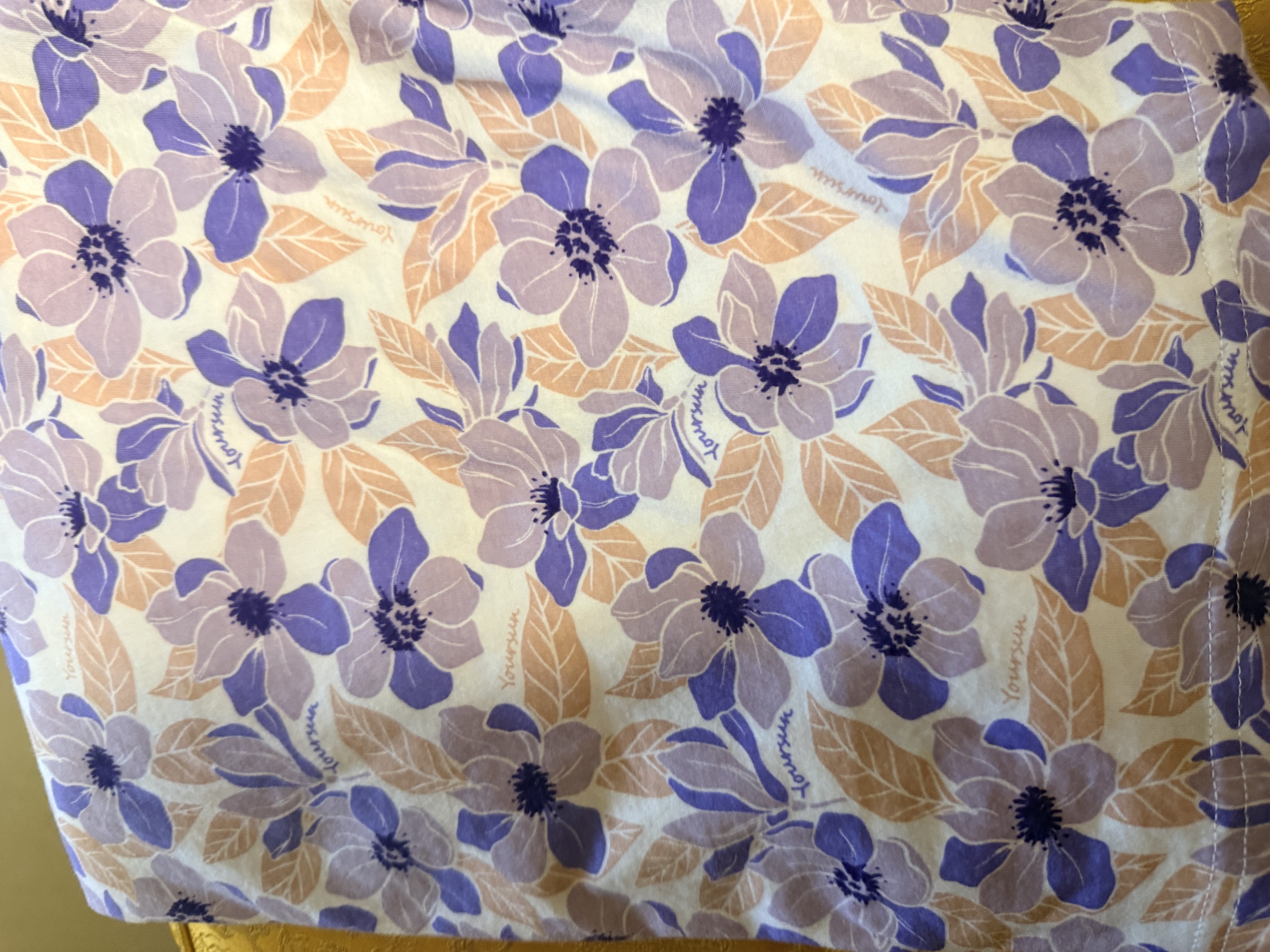 宜而爽【100%纯棉】睡衣女一等品短袖T恤上衣夏季宽松新疆精梳全棉 实拍图