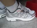 NEW BALANCE NB410官方夏季运动鞋男鞋女鞋复古户外越野百搭网面透气休闲鞋 白色/银色 宽鞋楦2E MT410KM5 44 (脚长28cm) 实拍图