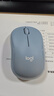 罗技（Logitech）M221 轻音鼠标 无线鼠标 办公鼠标 对称鼠标 带无线微型接收器 雾霭蓝 实拍图
