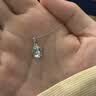 IL&CO尤珂 轻奢天然海蓝宝项链女S925银彩宝吊坠锁骨链生日情人节礼物 实拍图