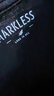 MARKLESS[7A抗菌]100%棉男士T恤210g全棉夏季顺滑短袖0635 星空黑 XL 实拍图