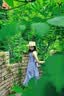 小野七天蓝色无袖法式背心连衣裙子女纯欲夏季2026新款海边度假气质长 蓝色 M 实拍图