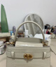 CHARLES&KEITH鳄鱼纹凯莉包手提斜挎婚包包女包生日520礼物CK2-50270880-1 Ivory象牙色 S 实拍图