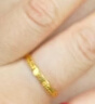 周六福碎碎冰冰足金999黄金戒指女生日礼物计价A0113247 15号 约1.9g 实拍图