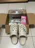 卡骆驰（CROCS）檀健次同款经典泡芙洞洞鞋百舒适男沙滩鞋女鞋休闲鞋|207521 白色-100(含智必星) 37 (230mm) 38 实拍图