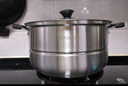 美厨（MAXCOOK）蒸锅 不锈钢30cm单层蒸锅 加厚复合底 燃气炉电磁炉通用 实拍图