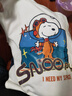 史努比（SNOOPY）男女童短袖t恤牛仔裤两件套儿童短袖套装  白色宇航+深蓝太空 120 实拍图