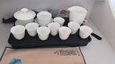 京东京造整套茶具 羊脂玉功夫茶具高端泡茶会客茶杯套装白瓷盖碗15件套装 实拍图