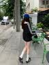班尼路（Baleno）潮流撞色条杠卫衣女2026新款春秋美式宽松百搭长袖女装外套上衣服 实拍图