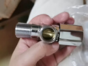 九牧（JOMOO）黄铜加厚角阀三角阀1冷1热套装   02064-1C1-1  实拍图