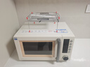 美的（Midea）空气炸微波炉烤箱一体机复古奶油风高颜值无油低脂大功率APP智能AI变频不锈钢内胆25L（PC23F5W） 实拍图