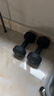 Keep哑铃男女健身家用彩色浸塑环保手铃亚铃肌肉训练墨灰色5kg*2 实拍图