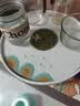 初伍茶盘家用办公会客国潮风茶具茶托盘圆型客厅陶瓷功夫茶台干泡盘 实拍图