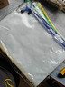 金蝶（kingdee）10只A4文具袋收纳袋拉链科目袋透明学科袋文件袋分类袋学生袋资料袋试卷作业袋防水网格办公票据 实拍图