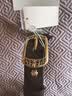 金利来（Goldlion）皮带女士真皮针扣牛皮复古潮流腰带女牛仔百搭ins风2026新款裤带 咖啡色【官方授权-假一罚十】 105cm 实拍图