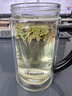 希诺双层玻璃杯带把手高档泡茶杯子男家用办公透明水杯XN-9321 435mL 实拍图