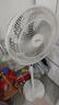 美的（Midea）【飓风节能】七叶柔风立式电风扇/家用轻音落地扇/台式小型风扇/大风力遥控定时摇头风扇 SAH35BSJ 实拍图