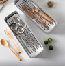 onlycook304不锈钢筷子收纳盒家用可消毒沥水筷笼带盖防尘餐具盒 实拍图