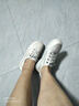 大东女士牛筋底真软皮小白鞋百搭休闲2025新款软底舒适一脚蹬女鞋春秋单鞋 米白色 升级款 37 实拍图