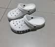 卡骆驰（CROCS）贝雅卡骆班洞洞鞋轻便耐磨一脚蹬休闲鞋女鞋时尚沙滩鞋|205089 冬日白/彩色-1LI 37 /38(230mm) 实拍图