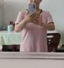 松山棉店薄荷罗纹睡衣男女短袖带胸垫家居服套装情侣凉感抑菌可外穿家居服 【女 I 带杯 I 短袖长裤】粉色-热销色 L （165） 推荐 女士110-125斤、男士140-155斤 实拍图