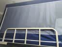 南极人（Nanjiren）大学生宿舍床帘上铺蚊帐一体式遮光窗帘单人寝室下铺0.9x190床幔 藏青【防蚊遮光 保护隐私】 0.8m上铺三开门-宽80x长190x高110cm 实拍图