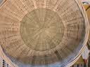 极景馒头馍竹编筐筲簸箕农家用手工圆收纳沥水篮竹篓筐有无孔筛子27CM 实拍图