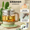 小熊（Bear）养生壶烧水壶恒温煮茶壶多档保温烧水炖煮壶一体多功能电热水壶花茶壶办公室玻璃烧水养生壶0胶水 YSH-B18T1【配实用滤网+蛋架】 1.5L 绿色 实拍图