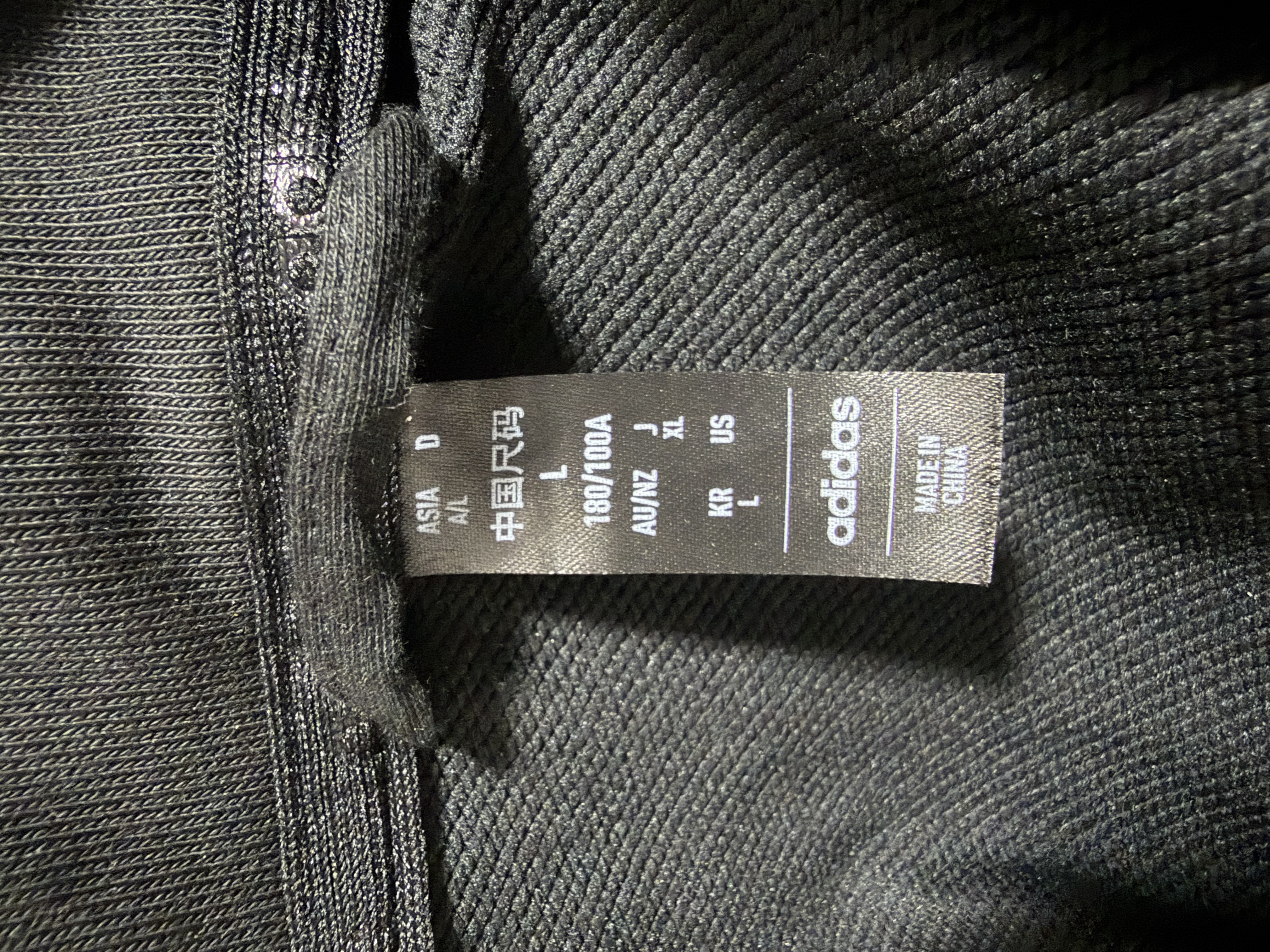 阿迪达斯（adidas）男款户外舒适运动毛圈布夹克JJ0423 L 实拍图