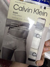 Calvin KleinCK 男士平角内裤 3条装 送男友礼物 LV00NB4389 MP1黑/灰/白  XL 实拍图