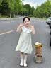 皇室童缘女童甜美条纹花苞裙26夏款撞色宽松童装连衣裙中大童 实拍图