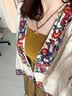 三吉黑花【晚尔】抹胸针织吊带女春款定制弹力蕾丝花边外穿绝 黄绿 现货 M 实拍图