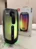 JBL PULSE5 音乐脉动五代 便携式蓝牙音箱全面屏炫彩小音箱低音炮 便携户外露营防水防尘音箱 PULSE5黑色 实拍图