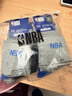 NBA袜子男士中筒四季商务抗菌运动袜男舒适无骨精梳棉篮球袜6双 实拍图