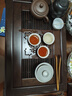 锦格黑檀木茶盘家用功夫茶具储水式茶台大号蓄水抽屉式茶托盘排水托盘 黑檀木古典茶盘长52宽34高7cm 实拍图
