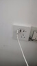 德力西开关插座面板 CD821系列 双USB+Type-C五孔插座 时尚白大板 实拍图