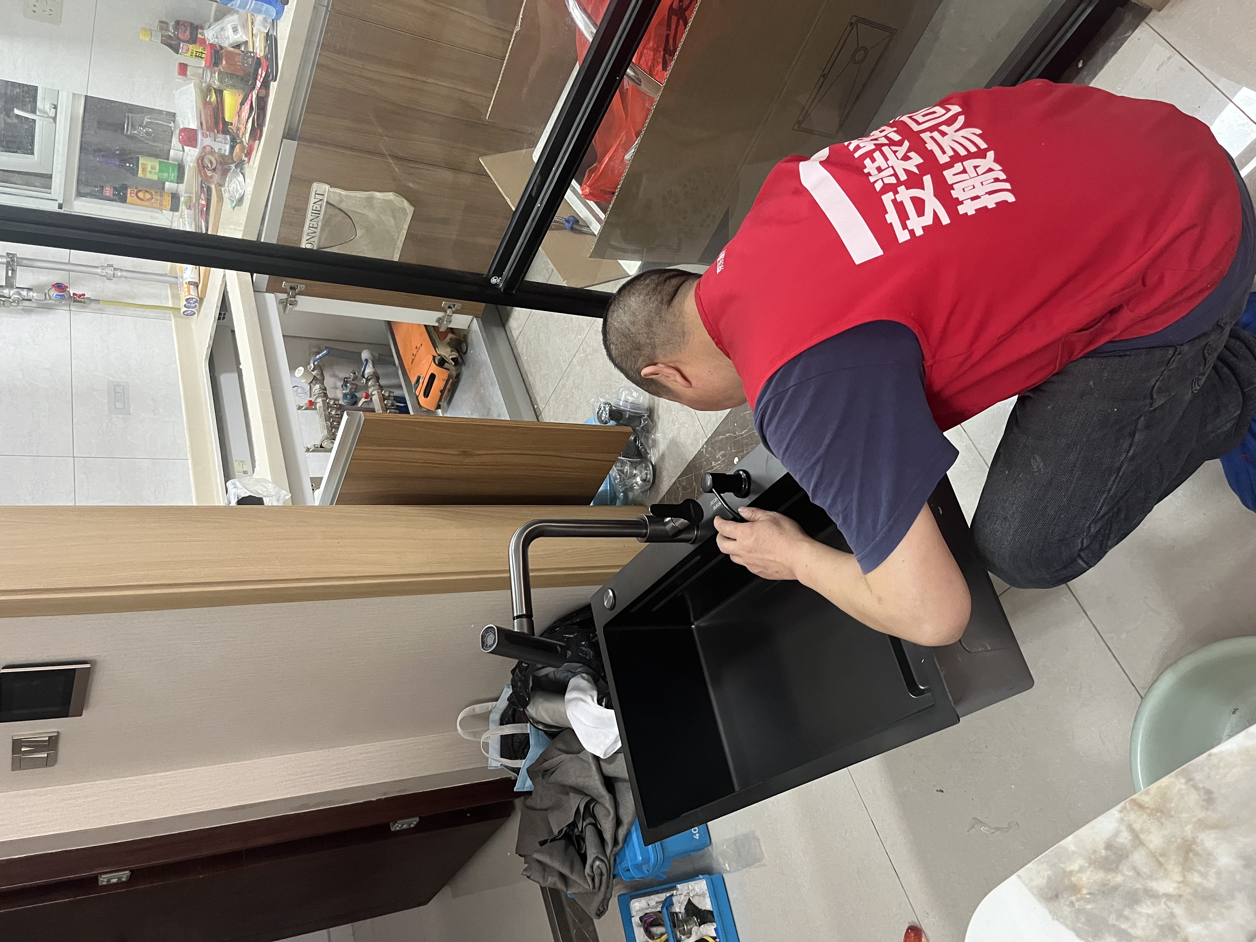 京东服务 上门安装服务 卫生间洗手间卫浴类安装服务 一体成型面盆安装 实拍图