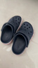 卡骆驰（CROCS）贝雅卡骆班儿童洞洞鞋沙滩鞋男女童包头拖鞋/207018/207019 深蓝色-410 25 (150mm) 实拍图