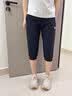 安踏七分裤女直筒夏季宽松黑色中裤速干户外休闲运动裤子男女同款 【休闲百搭-拉链口袋】基础黑 L /女生建议拍小一码 实拍图
