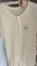 贝瑞加（Babyprints）婴儿连体衣男女宝宝纯棉薄款夏季衣服轻薄家居内衣柔软爬服 黄73 实拍图