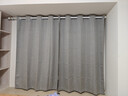 金蝉窗帘免打孔窗帘杆窗帘一整套卧室客厅高级感窗帘家用遮光自建房 莫兰迪灰【赠罗马杆】 1.4m*1.8m两片；适用宽1.6-2.1m 实拍图