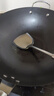 京严炒锅章丘款铁锅无涂层炒菜不粘锅家用精铁锅具燃气电磁炉用已开锅 【灶具通用】适合5-8人  赠盖铲  直径 34cm 百年工艺｜传统铁锅｜健康不沾 实拍图