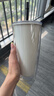 乐扣乐扣（LOCK&LOCK）双层吸管塑料杯学生上班族夏日大容量畅饮便携水杯750ML 白色 实拍图