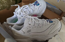 斯凯奇（Skechers）女鞋夏季小白鞋蕾丝休闲运动熊猫鞋黑色增高厚底老爹鞋 白色/WHT 37 尺码偏大，建议选小半码 实拍图