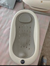 iuu婴儿洗澡盆 可折叠宝宝浴盆大号 洗澡神器躺托浴架新生儿童用品 【北欧灰】+调节感温浴架+脸盆*3 材质：FAD食品级材质检测认证 实拍图