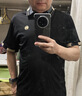 皮尔卡丹品牌高档夏季男士桑蚕丝短袖t恤翻领polo衫纯色半袖体恤男装上衣 黑色【透气】 XL (135-150斤穿) 实拍图