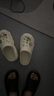 森马洞洞鞋女2026夏季踩屎感软底显脚小沙滩凉鞋外穿防滑卡通包头拖鞋 白色【抱抱熊】 35-36 实拍图