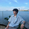OEMG 韩系假两件V领条纹短袖衬衫男士夏季宽松百搭松弛感潮流上衣T恤 浅蓝色 【高品质】 XL [建议110-130斤] 实拍图