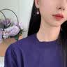 冠带2026新款轻奢玛瑙纯银耳环女士高级感气质耳坠耳饰生日礼物送女友 实拍图